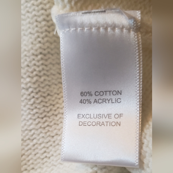 Marled White London Graphic Sweater - Picture 8 of 8